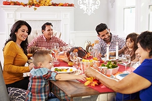 Boulder family sits down for thanksgiving after visiting dentist