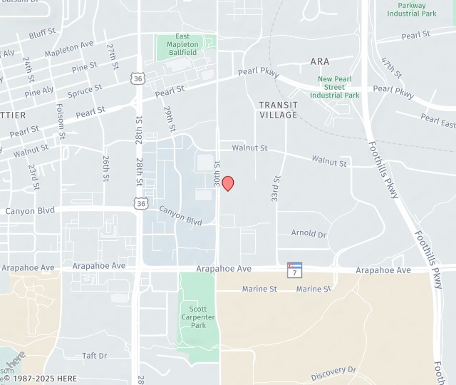Location Map: 1810 30th Street Boulder, CO 80301